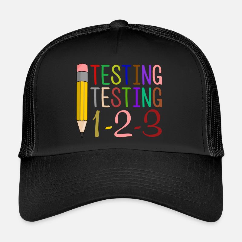 Test, Test, 1-2-3 Cadeau amusant Casquette trucker 