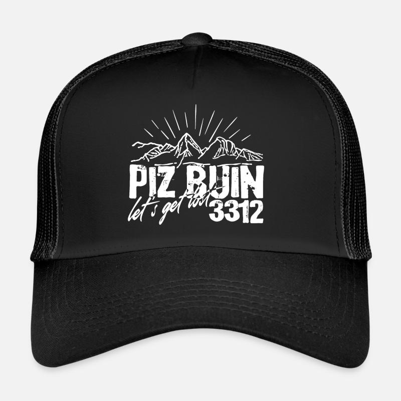 Piz Buin Silvretta Engadin Grisons Vorarlberg Casquette trucker 