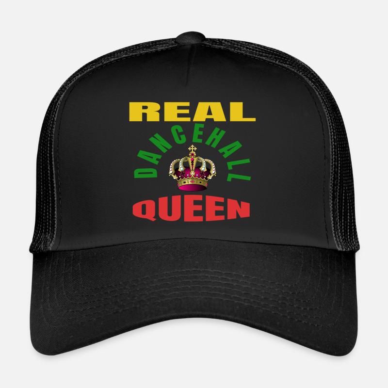 echte Dancehall-Queen - Trucker Cap - Schwarz/Schwarz