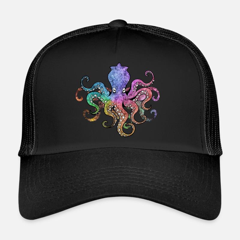 OCTOPUS OCTOPUS - Casquette trucker  - noir/noir