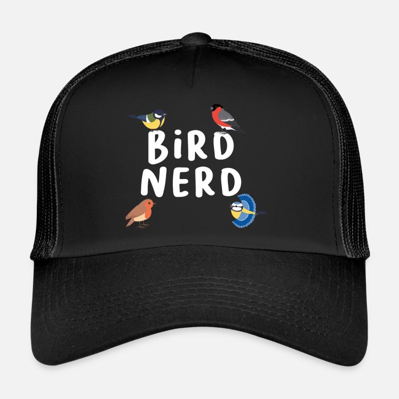 Bird Nerd - Trucker Cap - Schwarz/Schwarz