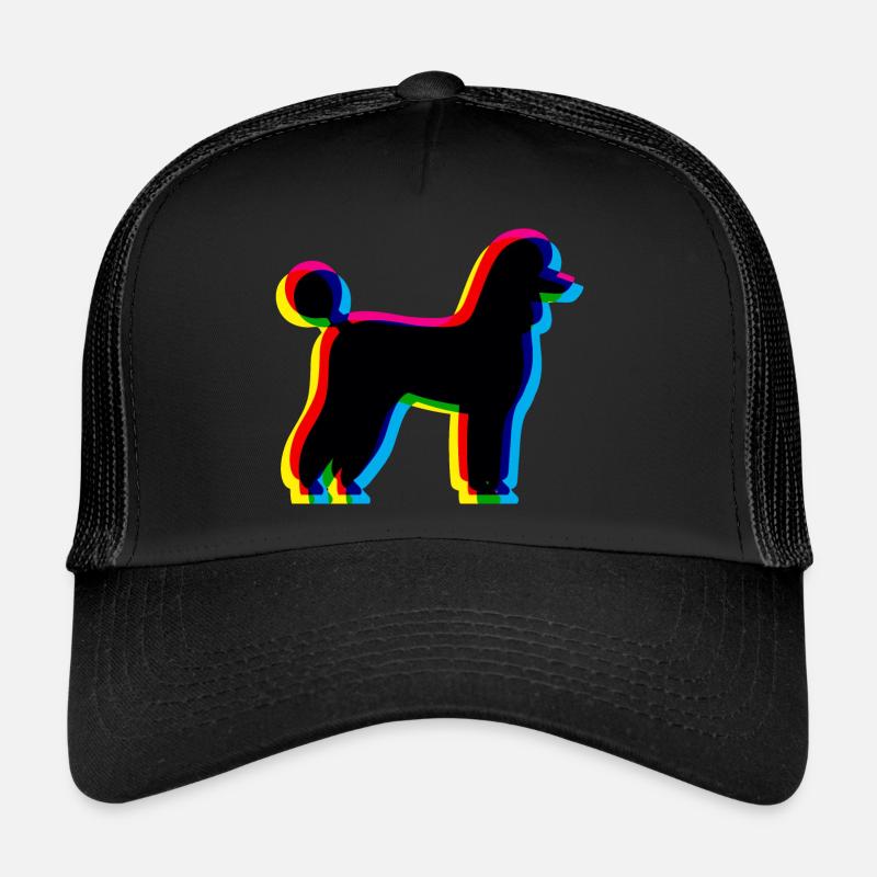 CMYK Pudel - Trucker Cap - Schwarz/Schwarz