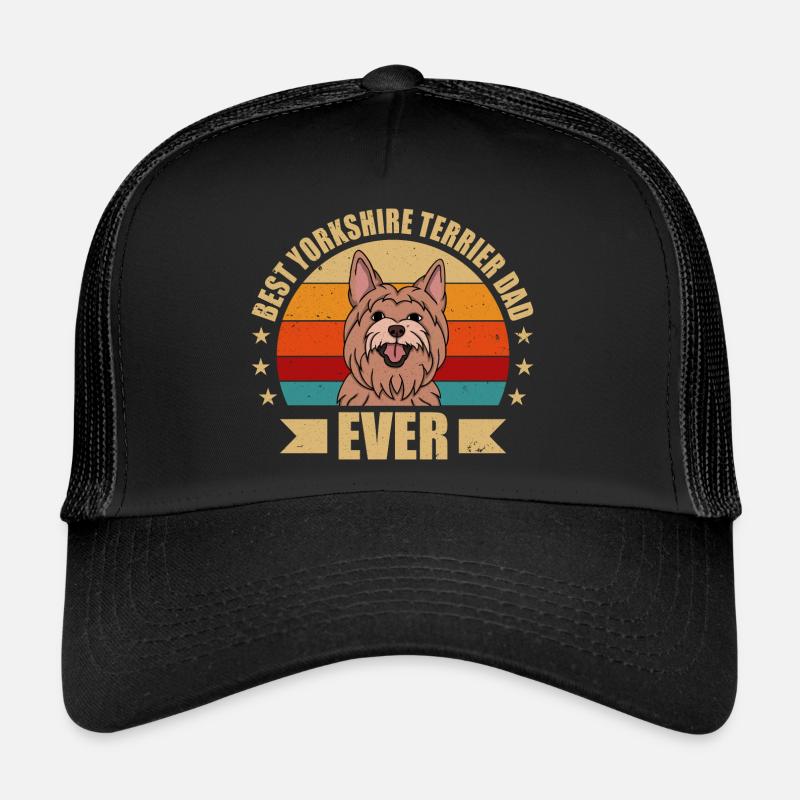 BESTER YORKSHIRE TERRIER Papa - Trucker Cap - Schwarz/Schwarz