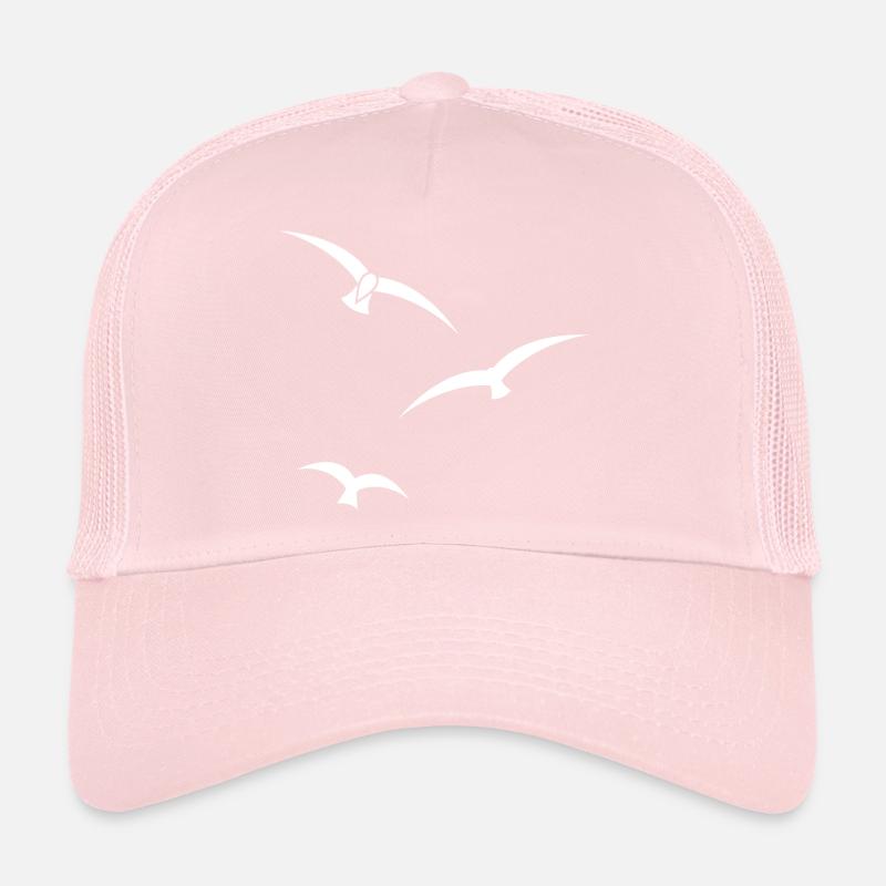 Silhouette des trois oiseaux Casquette trucker 