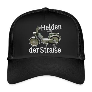 Hercules Prima 5 T-Shirt I 25 Kmh Moped - Trucker Cap - Schwarz/Schwarz - Vorne