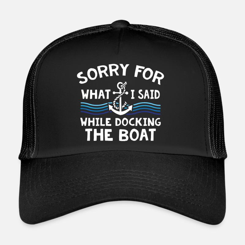 Le bateau - Casquette trucker  - noir/noir