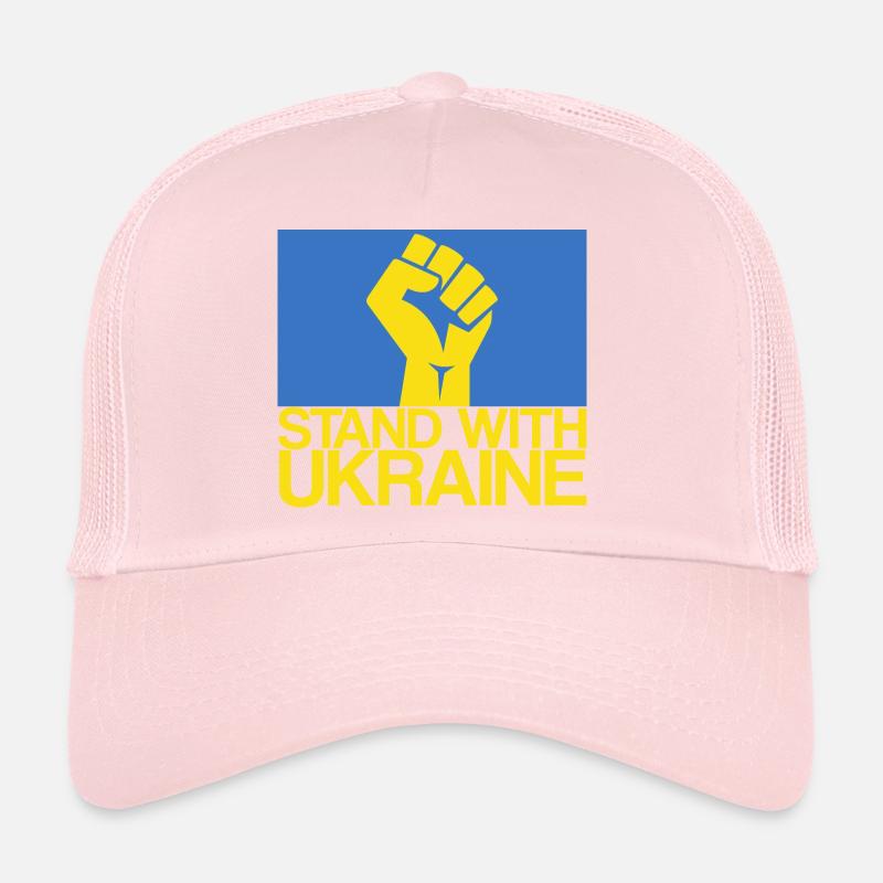 STAND MIT DER UKRAINE Ukraine Unterstützung Ukrainisches Tee Trucker Cap