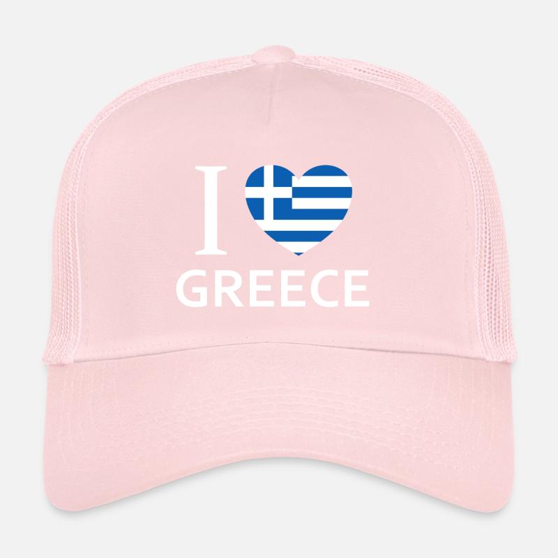 J’aime la Grèce Casquette trucker 