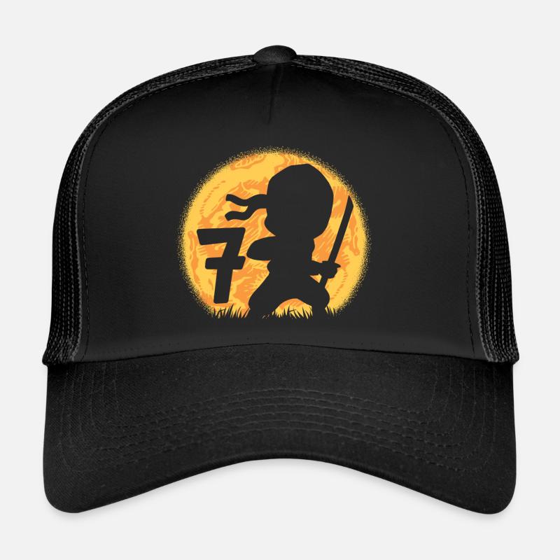 7. Geburtstag Junge Ich bin 7 siebenjähriger Ninja Trucker Cap