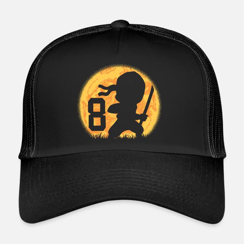 8. Geburtstag Junge Ich bin 8 achtjähriger Ninja Trucker Cap