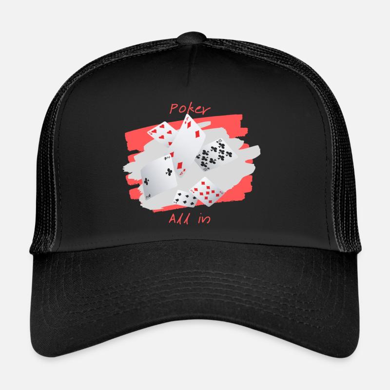 Poker All in Casquette trucker 