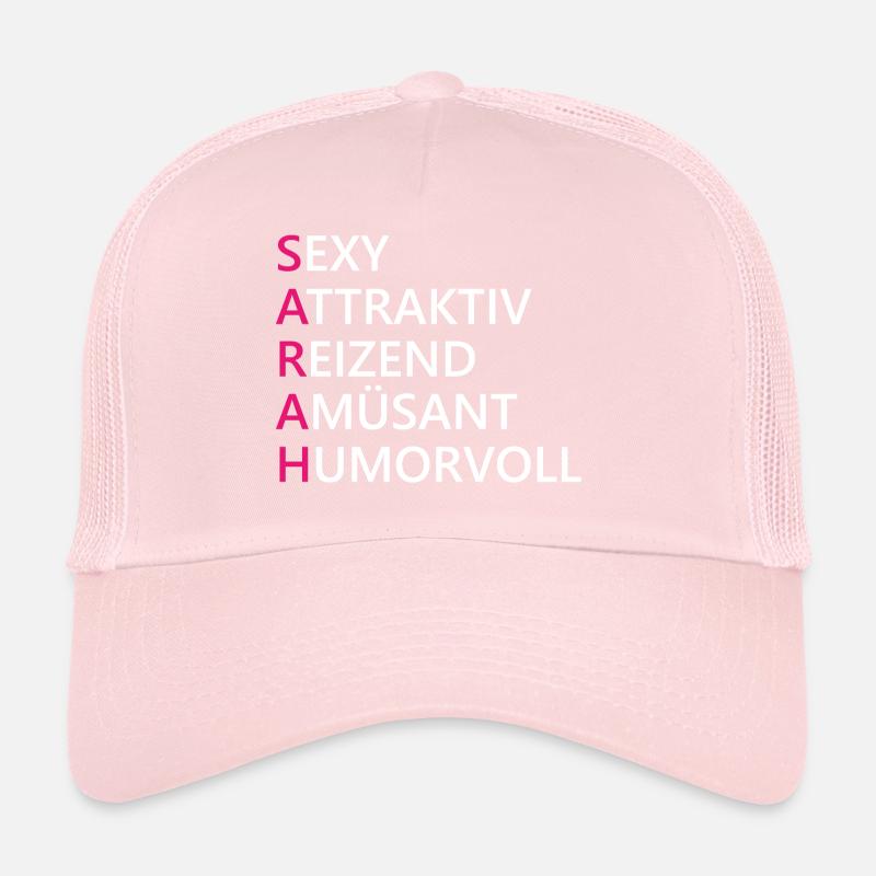 Sarah Name Geschenk Trucker Cap