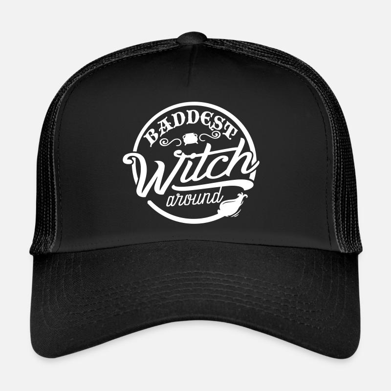sorcière la plus méchante autour d’Halloween disant citrouille Casquette trucker 