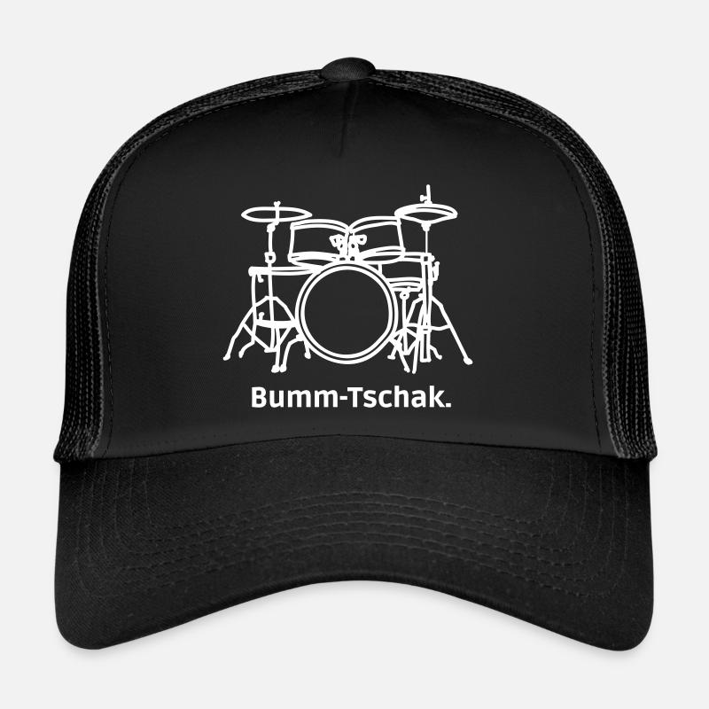 Bumm Tschak. - Trucker Cap - Schwarz/Schwarz