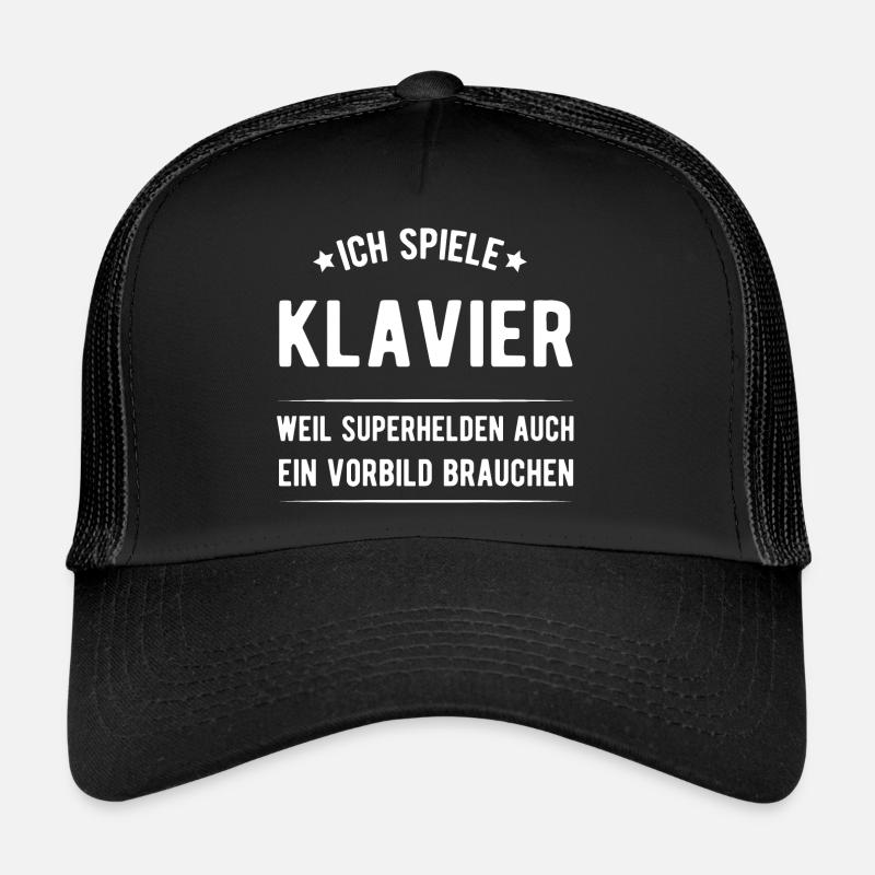 Klavier - Trucker Cap - Schwarz/Schwarz