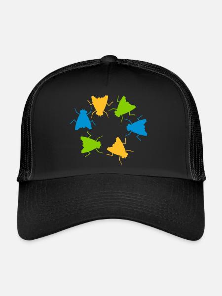 Colorful House Flying Group Team - Trucker Cap - black/black - Front