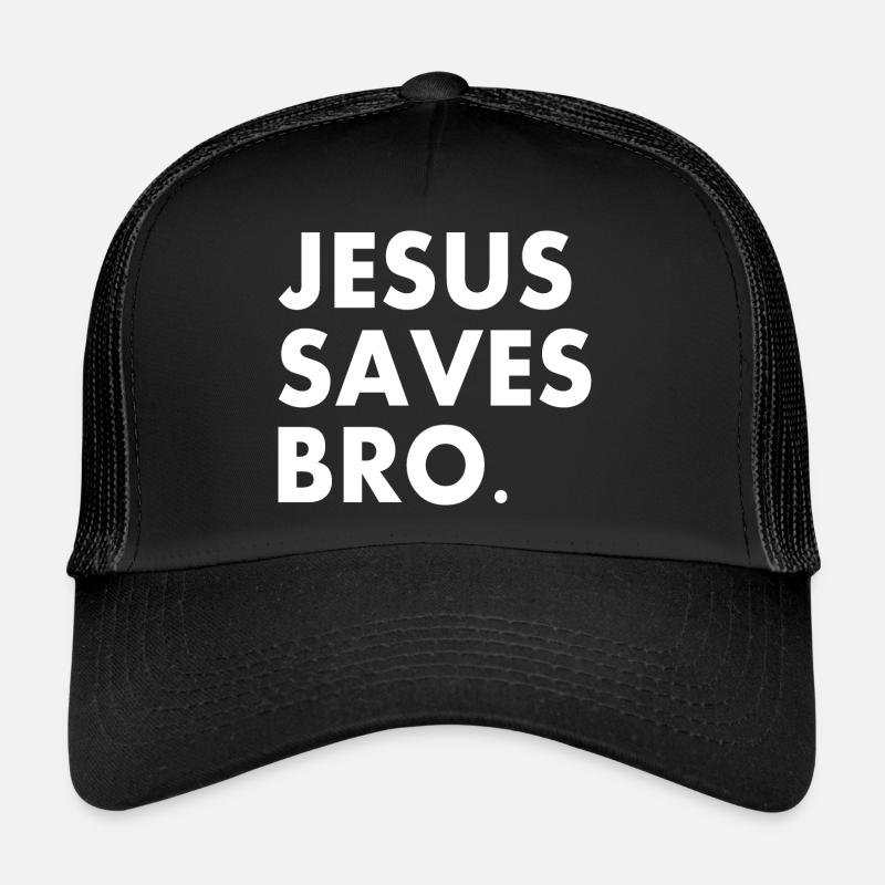 Jesus saves bro Casquette trucker 
