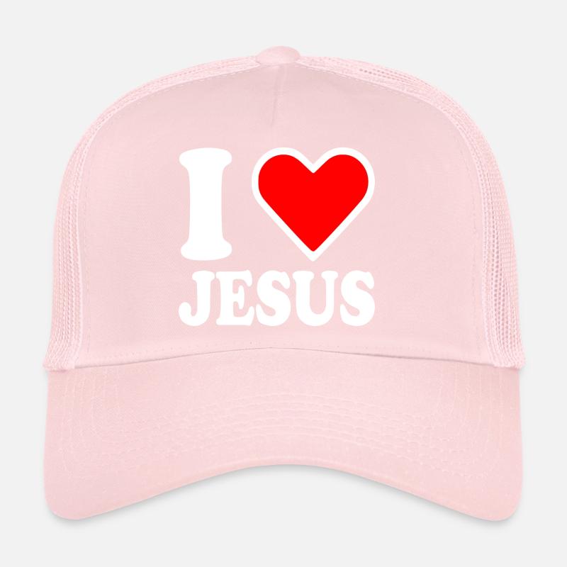 I love jesus Trucker Cap