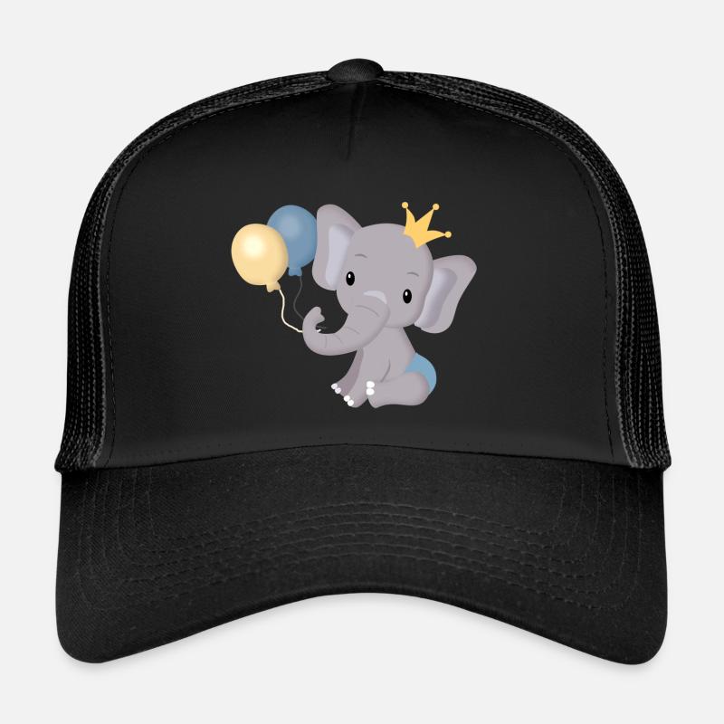 Elephant bébé premier anniversaire 1 an Casquette trucker 
