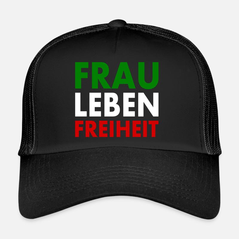 Frau leben freiheit Trucker Cap