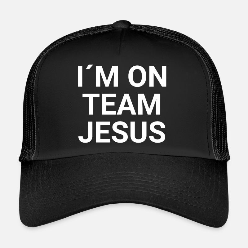 Christliches Geschenk I'm on Team Jesus Trucker Cap