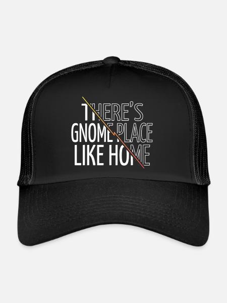 Citation de chambre Noël Humour Heureux - Casquette trucker  - noir/noir - Devant