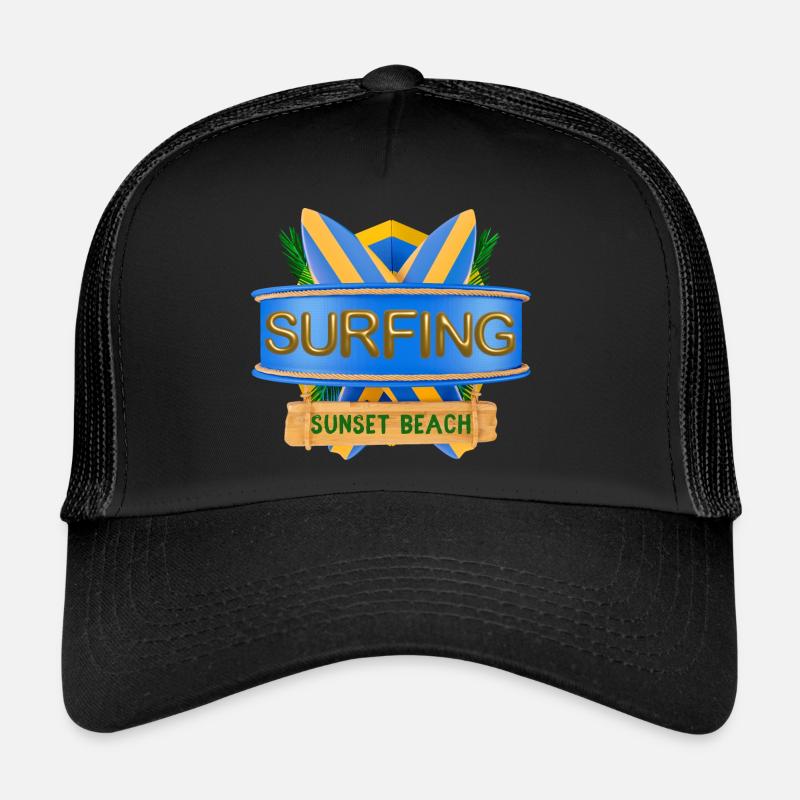 Hawaï, Surf, Sunset Beach Casquette trucker 
