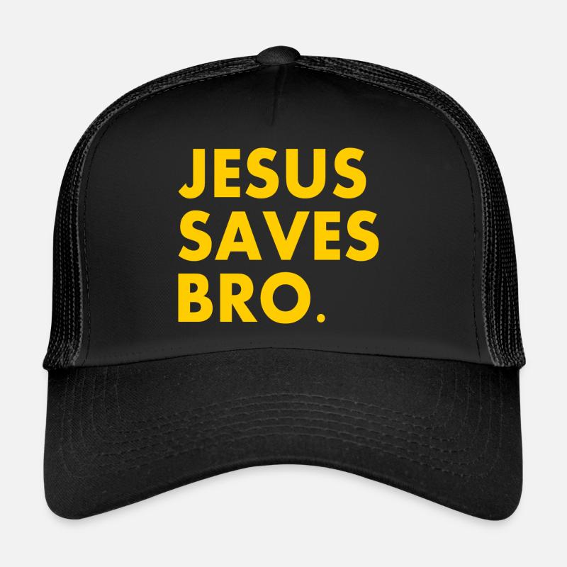Jesus saves bro Casquette trucker 