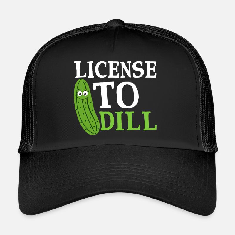 Permis de concombre cornichon à l’aneth Casquette trucker 