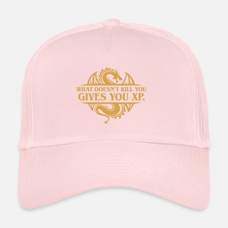 What Doesnt Kill You Give You XP Funny RPG Quotes Trucker Cap