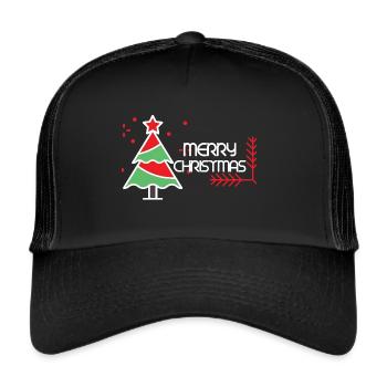 Merry Christmas trend 2022 - Trucker Cap - black/black - Front