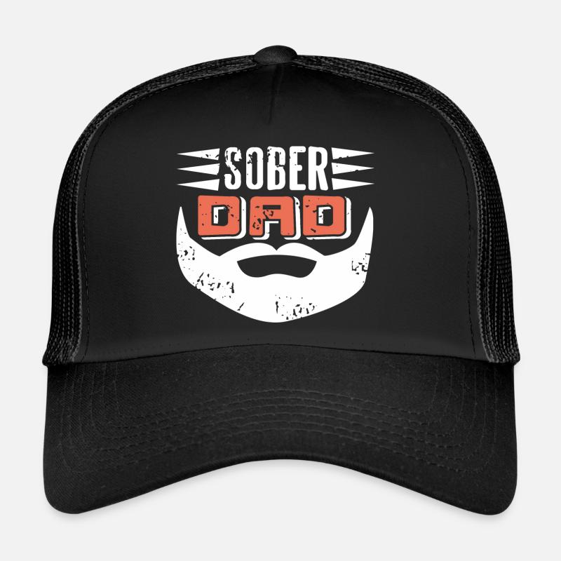 Sober Dad Retro Sobriety Cool Designs Casquette trucker 