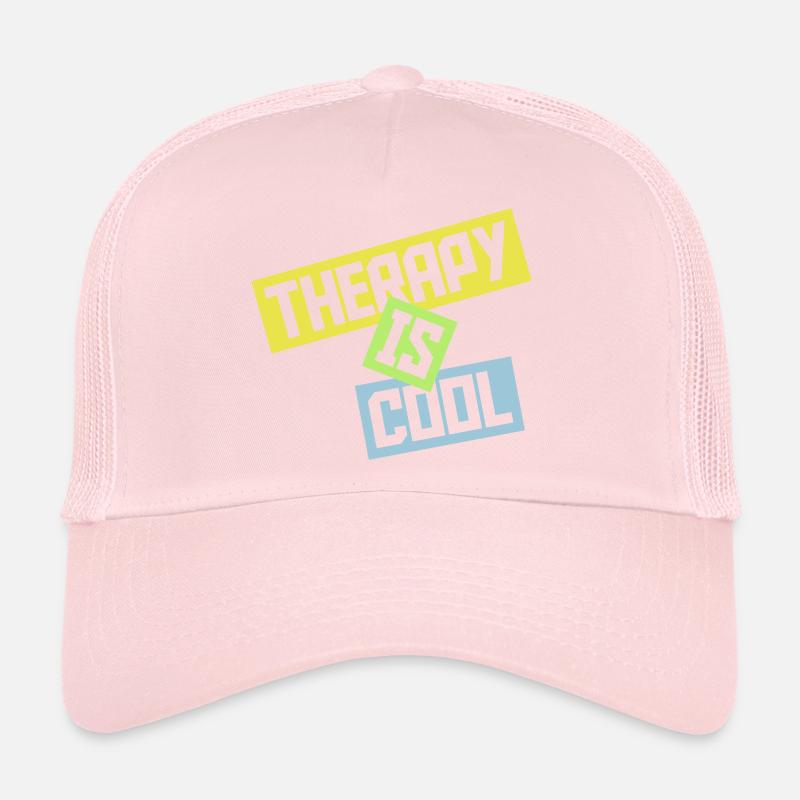 therapy is cool Quote Trucker Cap