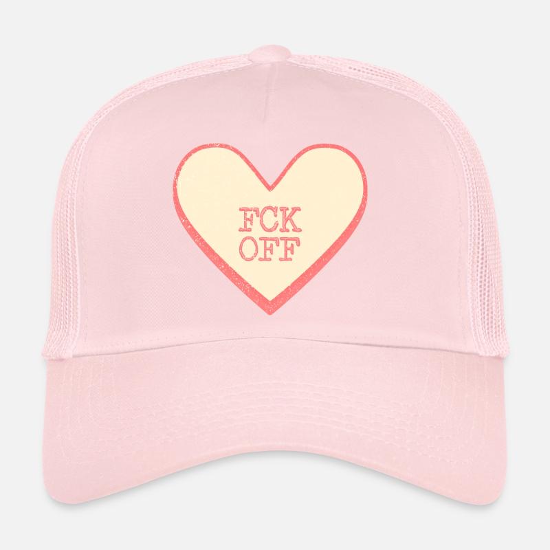 Fck off Fun Spruch Zuckerherz Herz Trucker Cap