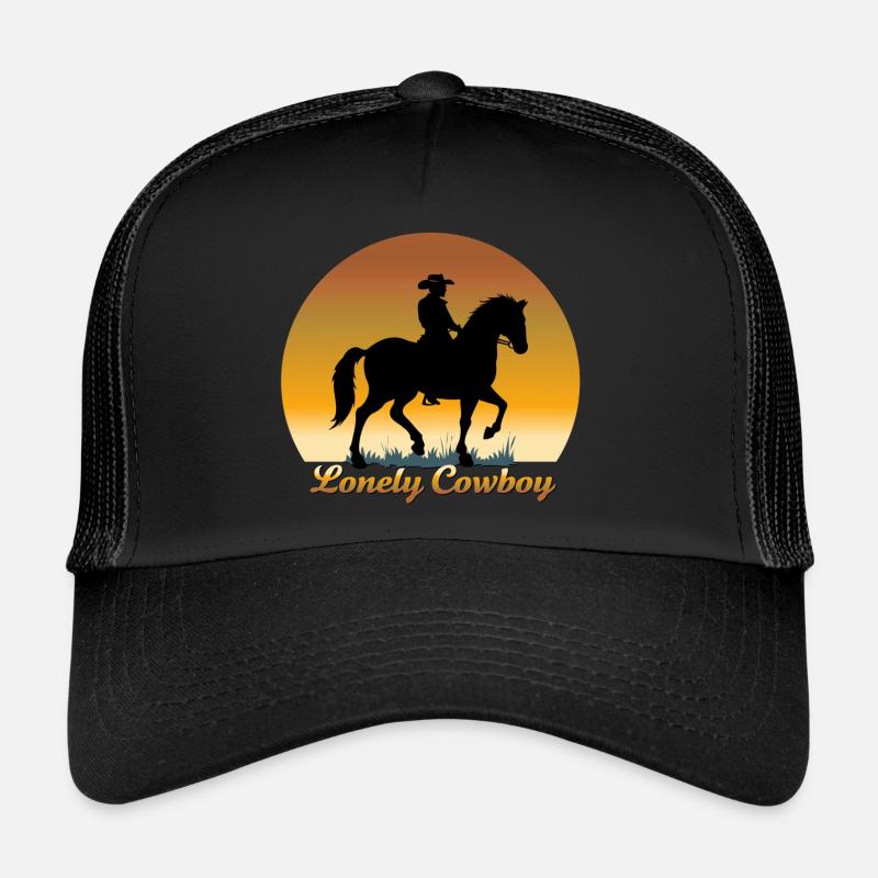 LONELY COWBOY - Trucker Cap - black/black