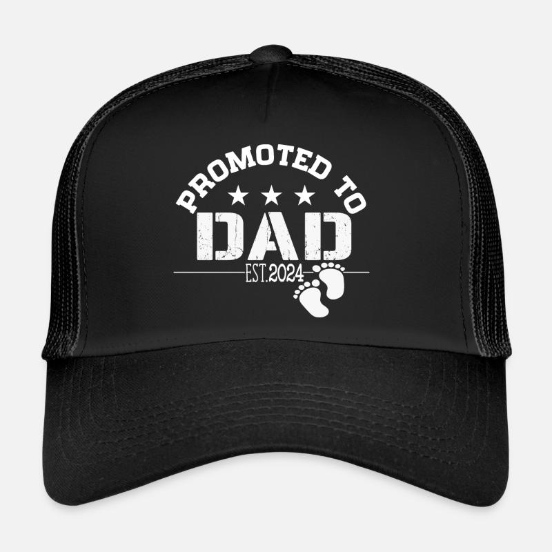 Promoted to Dad 2024 - Trucker Cap - black/black