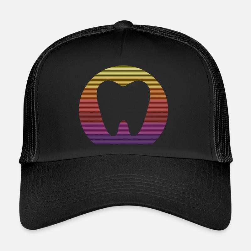 Design de composition coloré de style rétro Casquette trucker 