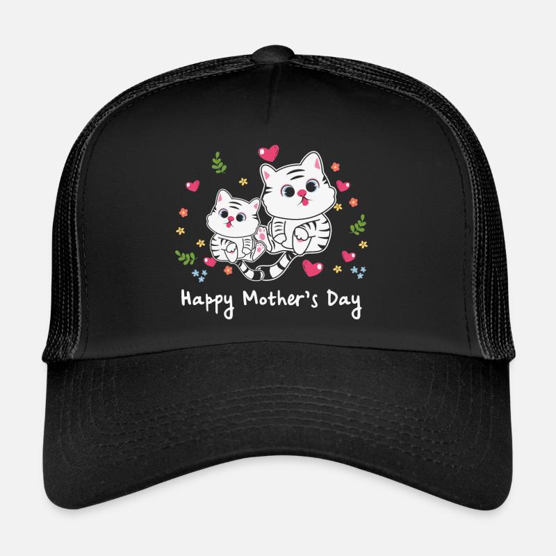 Tierische Mama-Katze zum Muttertag Trucker Cap