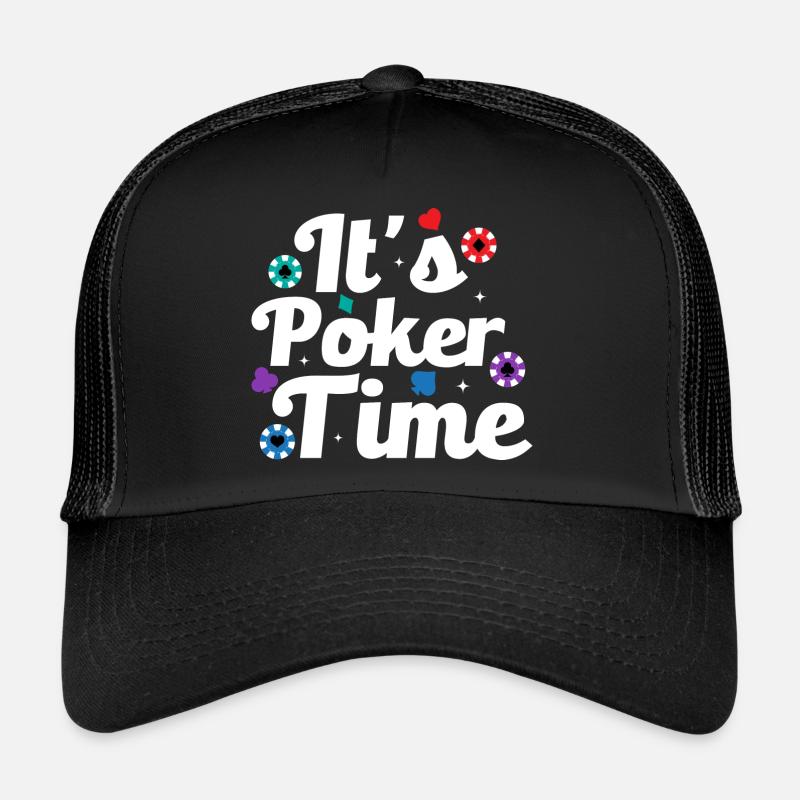 C’est Poker Time Gambling Card Player Casquette trucker 