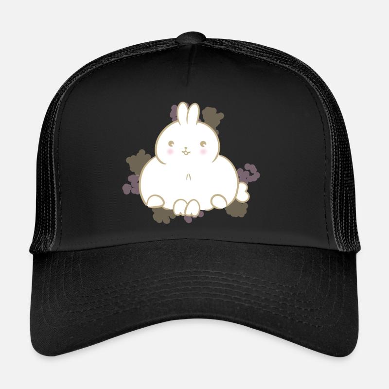 Cute Bunny - Trucker Cap - black/black