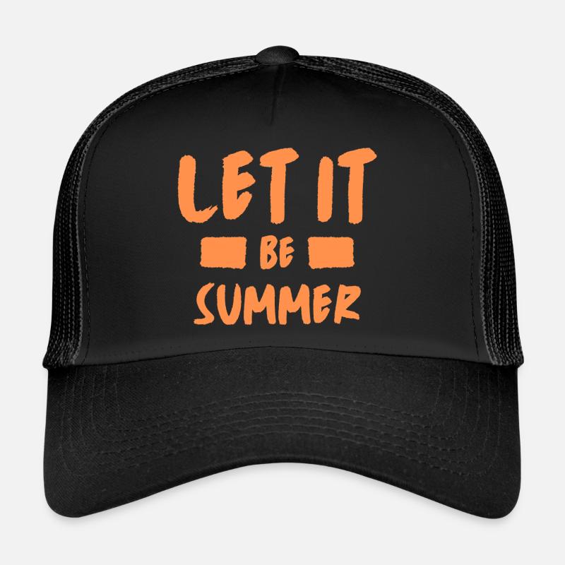 Que ce soit l’été - Casquette trucker  - noir/noir
