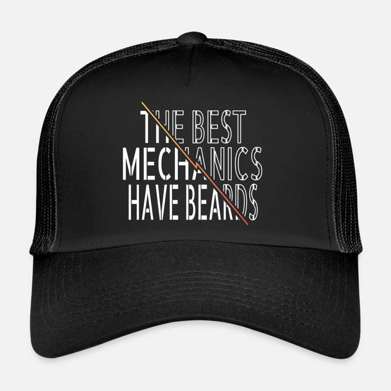 baseballgifts mechanics baseballhoodie - Trucker Cap - Schwarz/Schwarz