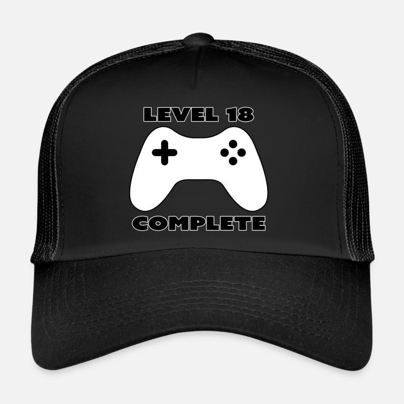 level 18 complete - gamepad - 18 ans Casquette trucker 