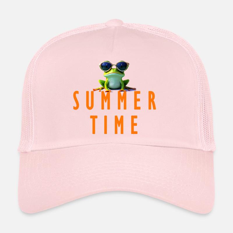 frog summer time Trucker Cap