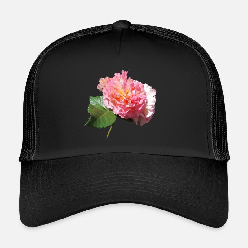 Rose Casquette trucker 