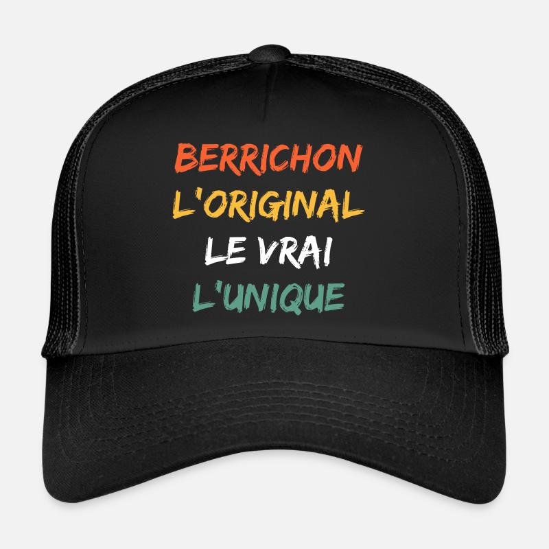 Berrichon - Casquette trucker - noir/noir