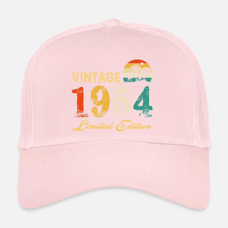 Vintage 1954 Edition Limitée Made In 1954 Anniversaire Casquette trucker 