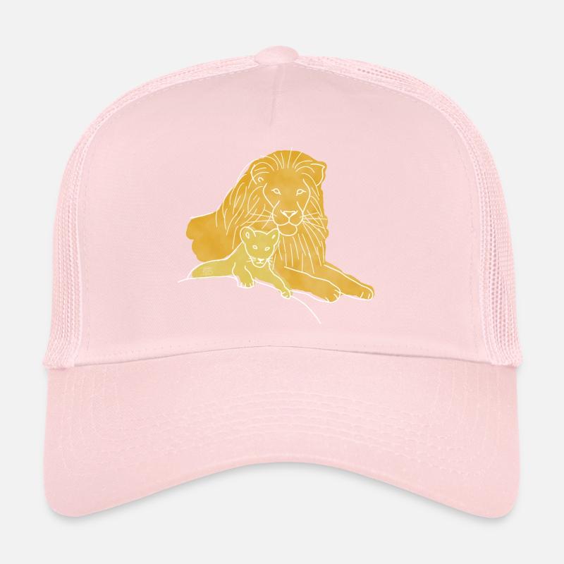 "Löwe", Boho Line Art Design, Serie „Big 5" Trucker Cap