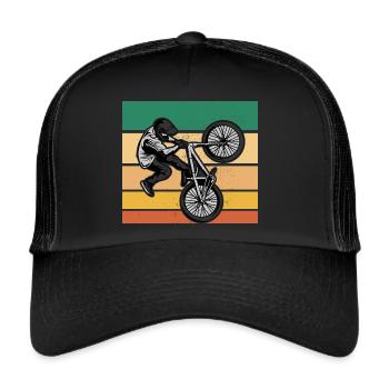 BMX Bike | BMX Rider | BMX children's bike - Trucker Cap - black/black - Front