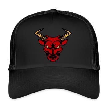 Bull Bull - Trucker Cap - black/black - Front